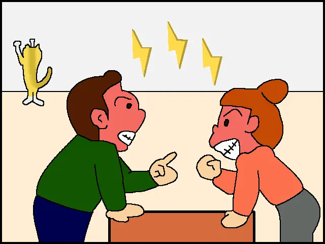 ケンカが絶えない様子