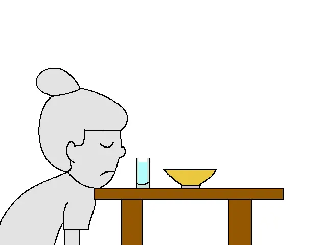 なかなか集中できない様子