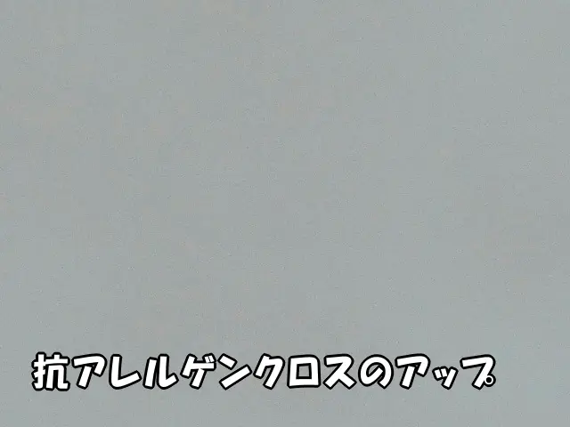 使用した抗アレルゲンクロスの壁紙アップ画像